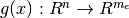 g(x):R^n\rightarrow R^{m_e}